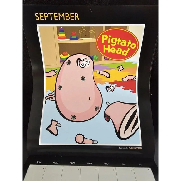 CISCO SNORT Calendar 2024 Snort Pig Hock'Em Sock'Em Pigbots Funny Wall Calendar - Picture 9 of 12